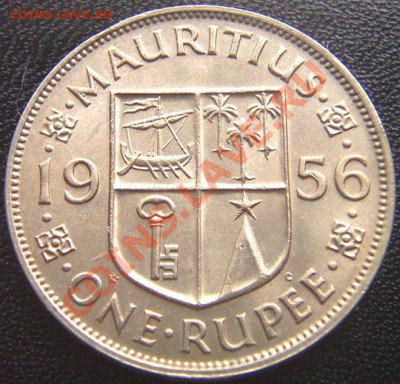 Британский Маврикий_1 рупия 1956; до 30.07_22.00мск - 6101