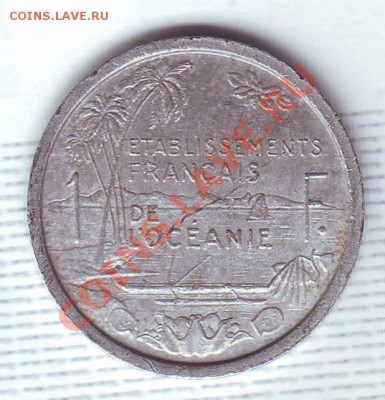 Франц.Океания.1 Франк.1949. до 3 Августа - 19490041.JPG