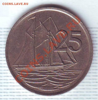 Кайманы.25 Центов.1982.Парусник.до 4 Августа - 19820072.JPG