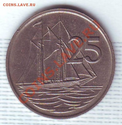 Кайманы.25 Центов.1987.Парусник.до 4 Августа - 19870063.JPG