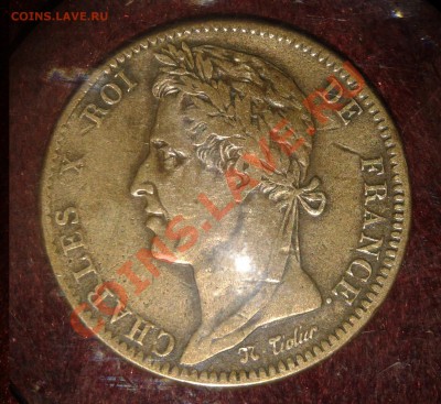 Французские колонии, 10 сантимов, 1825 г. - Фото-0421