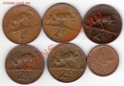 Ю.Африка 2 цента 1966-98 Фауна (6шт) до 05.08.13 в 22ч(5678) - img290