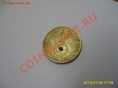 ГЕРМАНИЯ,5 РЕЙХСПФЕННИГОВ 1937 А ( ал.бронза)!!до 1.08.2013 - S6000220.JPG