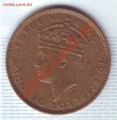 Брит.Ямайка.Пенни.1938.Георг 6. до 6 Августа - 19380052.JPG