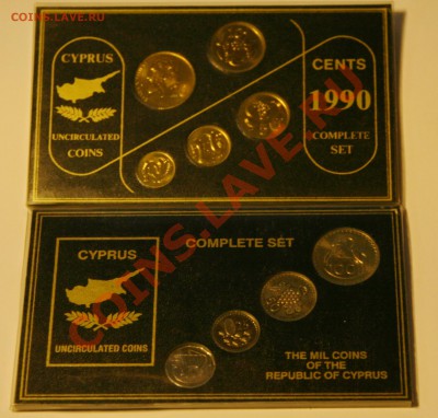 с Руб 2 Набора Юбилейных монет 1982 и 1990  Кипр (100-1981г! - кипр-1