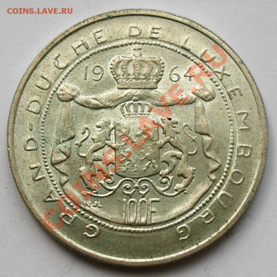Люксембург 100 франков 1964 Ag 835; до 02.08; 22-00 - люксбург2.JPG