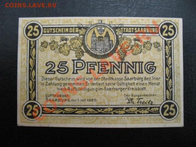 1920 Saarburg, 25 пф, до 06.08 в 21-00 мск - IMG_4631.JPG