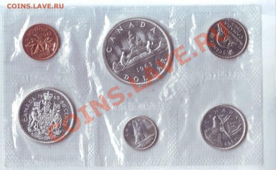 Ag.Канада.Набор монет.1963.UNC. до 8 Августа - 19630027.JPG