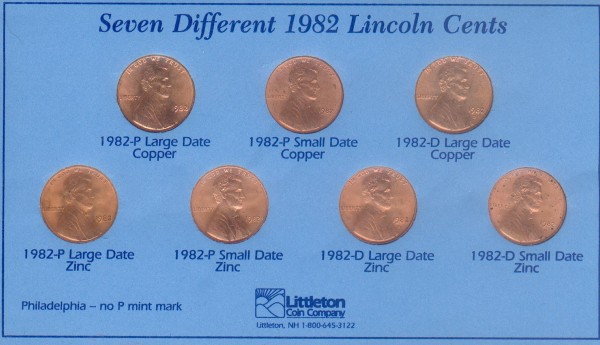 Оцените 2 монеты США по 1 центу 1932 и 1982 г.г. - центы 1982.JPG