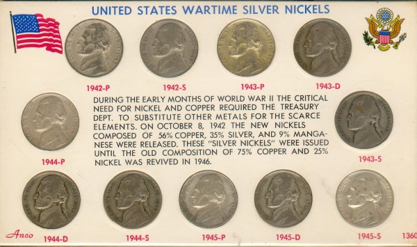 Оцените 2 монеты США по 1 центу 1932 и 1982 г.г. - 5 центов в серебре.JPG