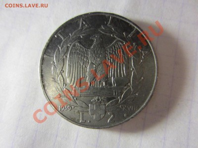 Италия 2 лиры 1939. - IMG_2493