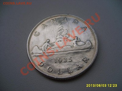 КАНАДА,1 ДОЛЛАР 1935г(GEORGIVS V,ИНДЕЙЦЫ НА КАНОЭ)!до 05.08 - S6000309.JPG
