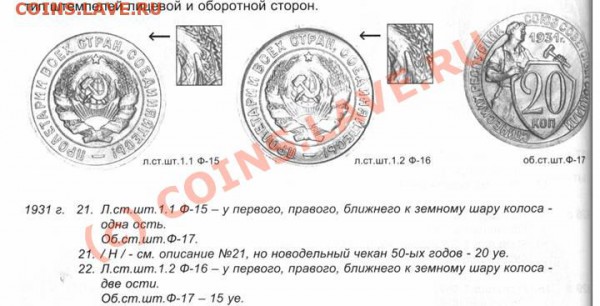 20 копеек 1931 года - fed