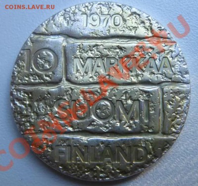 ФИНЛЯНДИЯ,10 MARKKAA 1970г(100-л-е рожд. Паасикиви )!до05.08 - финн