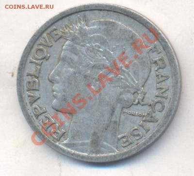 Франция  2 франка 1947 г. До 6.08.13 г.  22-00 МСК . - 47 1