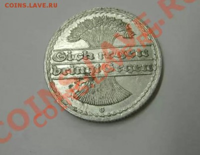 ВЕЙМАР, 50 ПФЕННИГОВ 1921 G  !!До 5.08.2013 - 1921G1