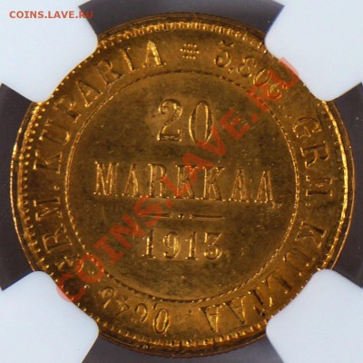 Финляндия, 20 марок 1913 S NGC MS65 - sHP4m1b0Za