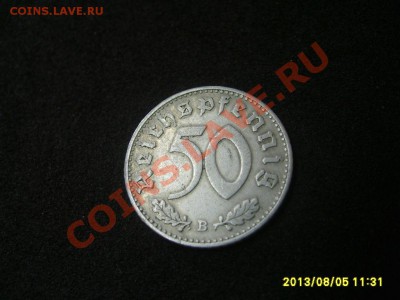 ТРЕТИЙ РЕЙХ,50 ПФЕННИГОВ 1940 В (Al,свастика)!!до 5.08.2013 - S6000398.JPG