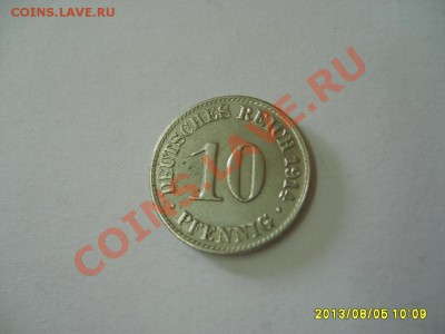 ГЕРМАНСКАЯ ИМПЕРИЯ,10 ПФЕННИГОВ 1914А(VF+)!!до 5.08.2013 - S6000381.JPG