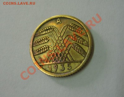 ВЕЙМАРСКАЯ РЕСПУБЛИКА,5 РЕЙХСПФЕННИГОВ 1935А!Al+Br!до 5.08 - S6000360.JPG