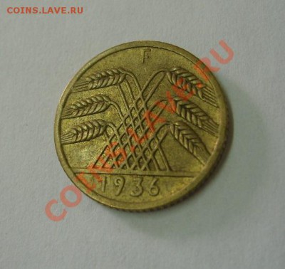 ВЕЙМАРСКАЯ РЕСПУБЛИКА,5 РЕЙХСПФЕННИГОВ 1936 F!Al+Br!до 5.08 - S6000362.JPG