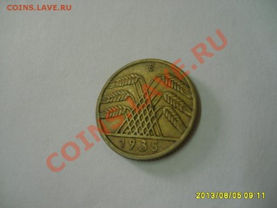 ВЕЙМАРСКАЯ РЕСПУБЛИКА,10 РЕЙХСПФЕННИГОВ 1935 Е!Al+Br!до 5.08 - S6000364.JPG