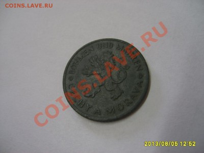 ЧЕХИЯ и МОРАВИЯ: 1 КРОНА 1942 г( ЦИНК ) !до 05.08.2013 - S6000410.JPG