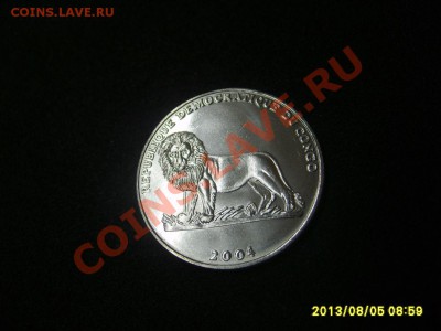 КОНГО, 1 ФРАНК 2004 год,(ПАПА ИОАНН ПАВЕЛ II, 1978)!до 5.08 - S6000348.JPG