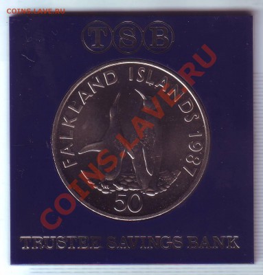 Фолкленды.Крона(50 Пенсов)1987.Пингвины. до 12 Августа - 19870069.JPG