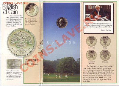 В.Британия.Фунт.1987.UNC.В Буклете.до 13 Августа - 19870072.JPG