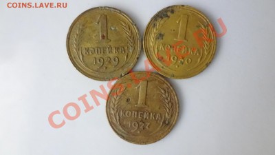 Лот 1 Копеечных 1927,29,30гг До 10.08.13г 22.30мск - DSC06238.JPG