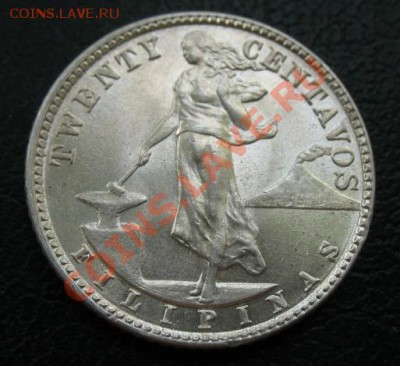 1944 Филипины(США), 20 с, серебро, до 12.08 в 21-00 мск - фил
