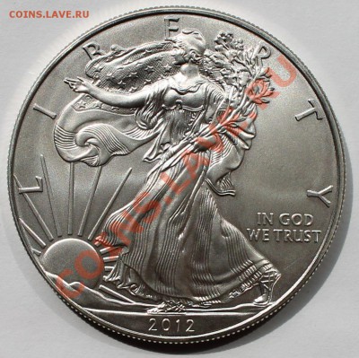 США. 1 доллар 2012. Шагающая Свобода. - 1