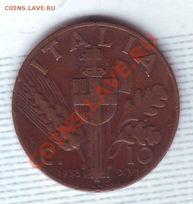 Италия.10 Чентезими.1938 .до 14 Августа - 19380056.JPG