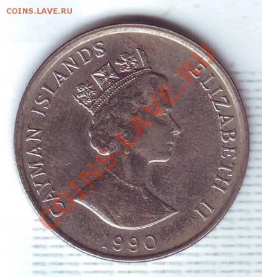 Кайманы.25 Центов.1990.Парусник.до 14 Августа - 19900067.JPG