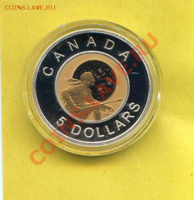 Канада.2011г 5$.Серия Полнолуние.Охотник. до 12.08. в22.00 - CoinsHere128