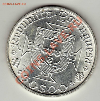 Ag ПОРТУГАЛИЯ 50 ЭСКУДО 1969 ВАСКО ДА ГАМА 15.08-22Ч (6227) - img798