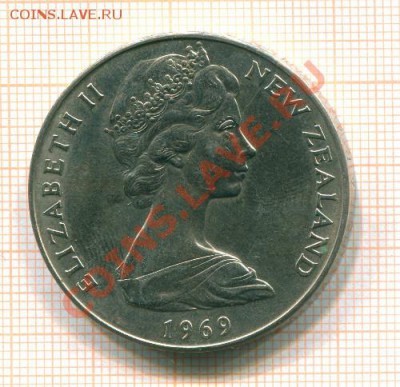 Новая Зеландия 1 доллар 1969г. - 259