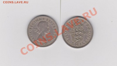 АНГЛИЯ 1 ШИЛЛИНГ 1962 АНГЛИЙСКИЙ ГЕРБ, ЕЛИЗАВЕТА II - 2