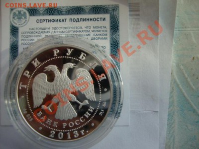 3 рубля, серебро,  2013 год Змеи до 22.00 Мск, 12.08.13 года - DSC02259.JPG