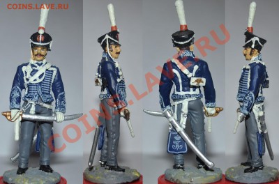 Оловянные солдатики - №45 Штаб-офицер Гродненского гусарского полка, 1812г.