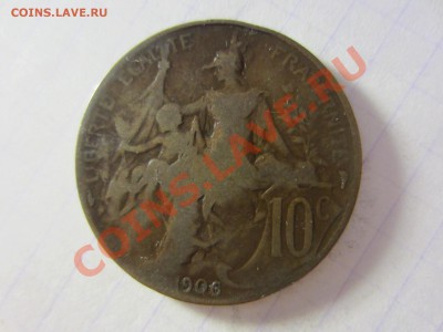 Франция 10 сантим 1906. - IMG_2724