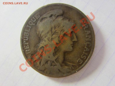 Франция 10 сантим 1906. - IMG_2725