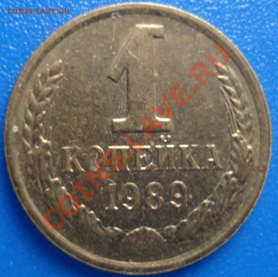 1 коп 1989г  непрочекан аверса и реверса - 1 коп 1989_1