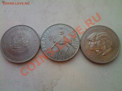 Великобритания КРОНА-1981 , 1977, 1972г.-3 шт.до 15.08 - 12082013(025)