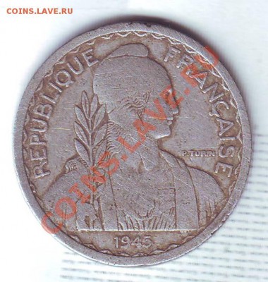 Франц.Индокитай.20 Сантимов.1945. до 19 Августа - 19450092.JPG