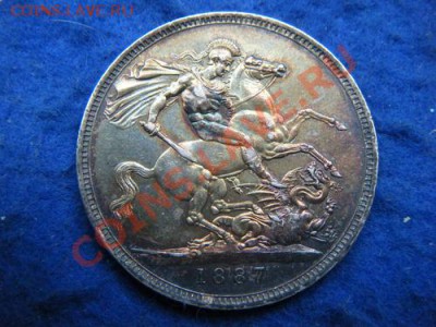 Великобритания 1 крона 1887 - 1 крона 1887 реверс.JPG