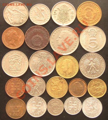 47 разных монет (см. фото и описание). До 16.08_22.00мск - 5876