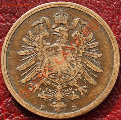 ГЕРМАНИЯ - 2 фенига 1874 D - до 22 августа - 565