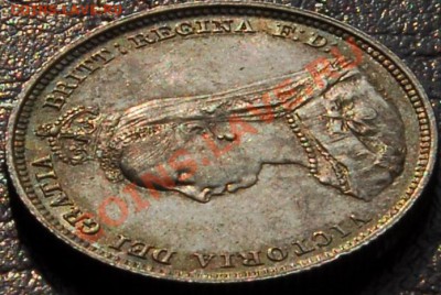 ВЕЛИКОБРИТАНИЯ - 1 шиллинг 1887 - Виктория - до 22 августа - 551